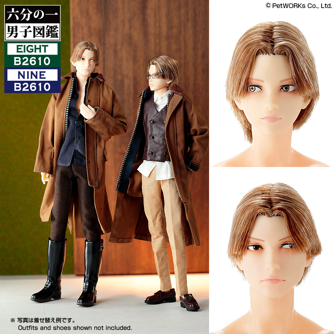 六分の一男子図鑑 B2610 エイト / ナイン」発売 | Information | PetWORKs